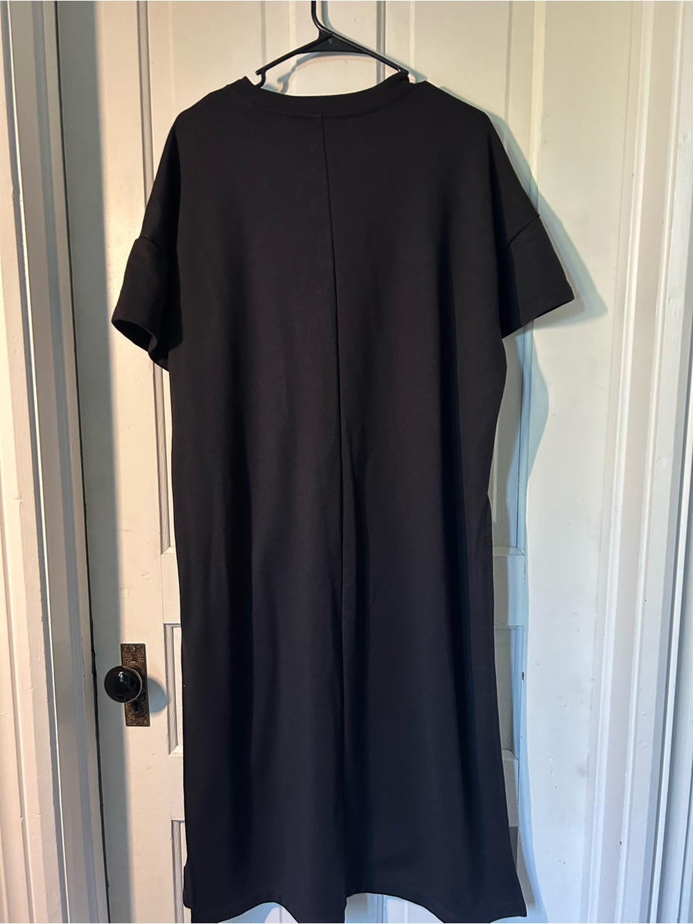 Athleta Black Midi Sweathirt Dress - Picture 3 of 4